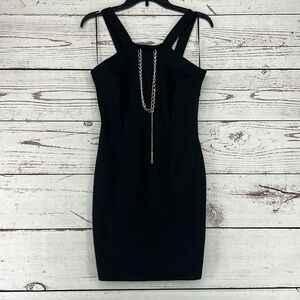 Michael Michael Kors Women’s Black Zippered Chain Detail Sleeveless